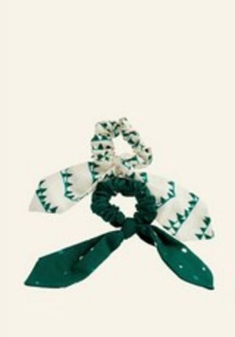 The Body Shop Topknots & tinsel hair scrunchies offer