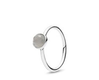 Pandora June droplet, grey moonstone - final sale offer