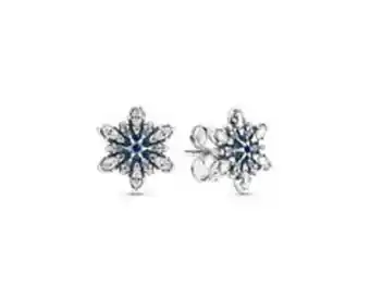 Pandora Shimmering snowflake stud earrings offer