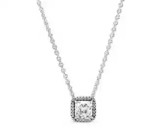 Pandora Square sparkle halo necklace offer