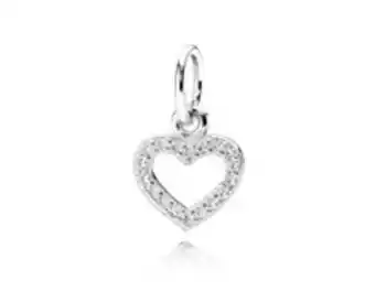 Pandora Be my valentine pendant, clear cz offer