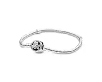 Pandora Pandora moments flower clasp snake chain bracelet offer