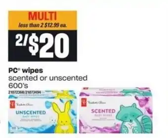 Loblaws Pc wipes offer
