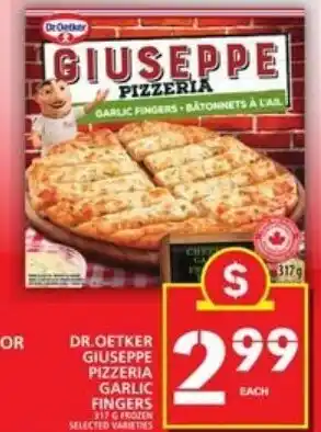 Food Basics Dr.oetker giuseppe pizzeria garlic fingers offer