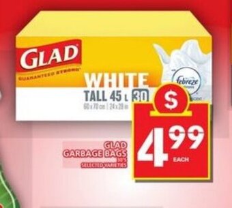 Food Basics Glad garbage bags offer