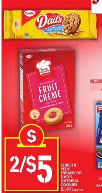 Food Basics Christie peek freans or dad's oatmeal cookies offer
