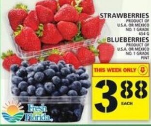 Food Basics Strawberries blueberries offer