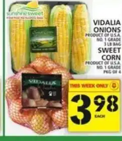 Food Basics Vidalia onions sweet corn offer