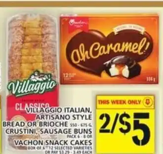 Food Basics Villaggio italian, artisano style offer
