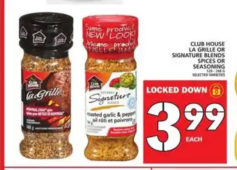 Food Basics Club house la grille or signature blends spices or seasoning offer
