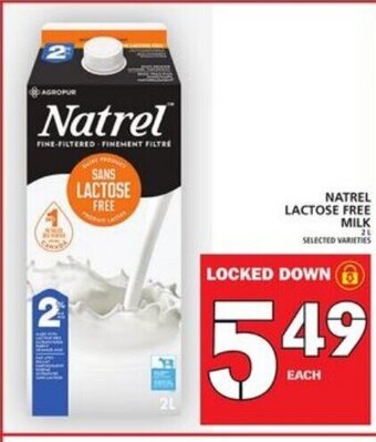 Food Basics Natrel lactose free milk offer