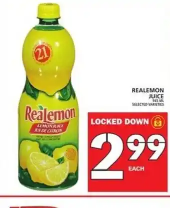 Food Basics Realemon juice offer