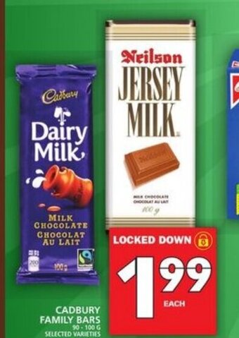 Food Basics Cadbury family bars offer
