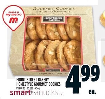 Metro Front street bakery homestyle gourmet cookies offer
