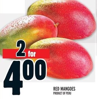 Metro Red mangoes offer