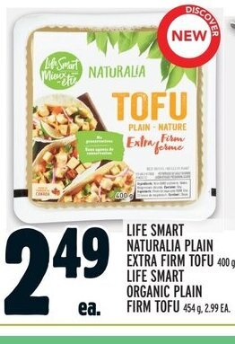 Metro Life smart naturalia plain extra firm tofu offer