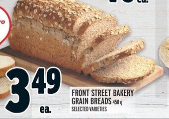 Metro Front street bakery Grain breads offer
