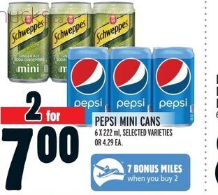 Metro Pepsi Mini cans offer