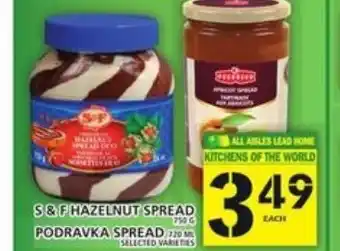 Food Basics S & f hazelnut spread podravka spread offer