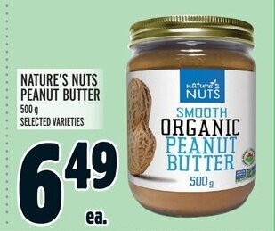 Metro Nature's nuts peanut butter offer