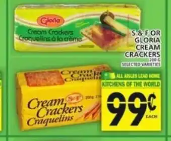 Food Basics S & f or gloria cream crackers offer