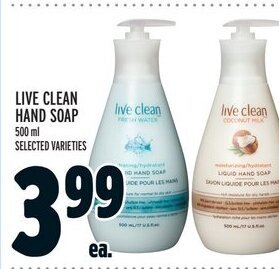 Metro Live clean hand soap offer
