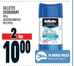 Metro Gillette deodorant offer
