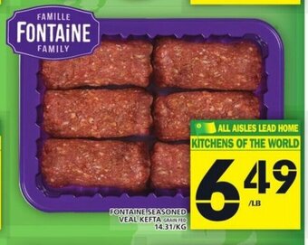 Food Basics Fontaine seasoned veal kefta offer