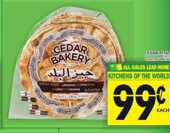 Food Basics Cedar pitas offer
