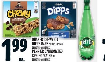Metro Quaker chewy or dipps bars offer