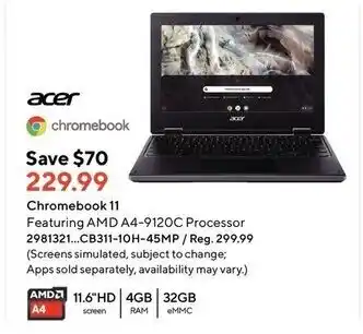 Staples Chromebook 11 offer