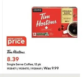 Staples Single serve coffee' 12 pk offer