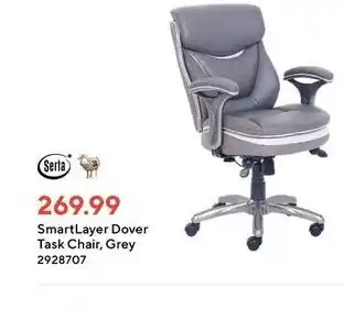 Staples Smart layer dover task-chair ,grey offer