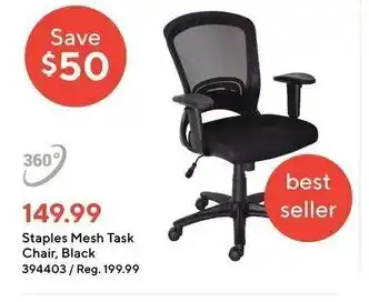 Staples Staples mesh task offer