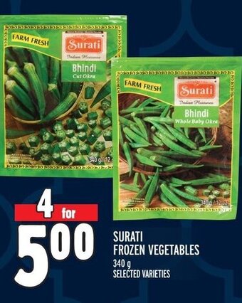 Metro Surati frozen vegetables offer