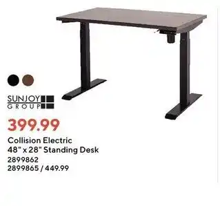 Staples Collision electric 48"x28" Standing desk offer