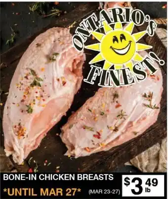 Bone-in chicken breasts