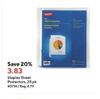 Staples Staples sheet offer