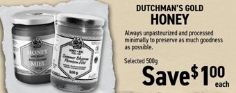 Organic Garage Honey offer
