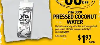 Organic Garage Pressed coconut water offer