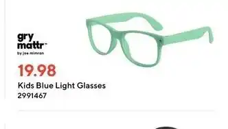 Staples Kids blue light glasses offer