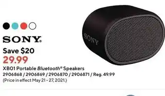 Staples Portable bluetooth speakers offer