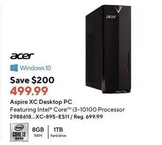 Staples Aspire xc desktop pc offer