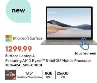 Staples Surface laptop 4 offer