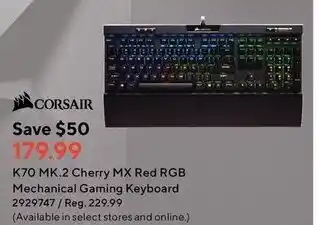Staples Mechanical gaming keyboard offer