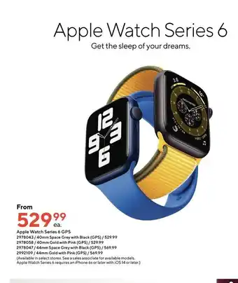 Staples Apple watch series offer