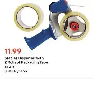 Staples Staples dispenser with 2 rolls offer
