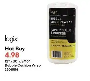 Staples Bubble cushion wrap offer