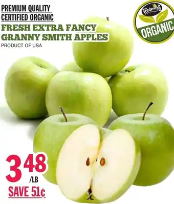 Fresh extra fancy granny smith apples