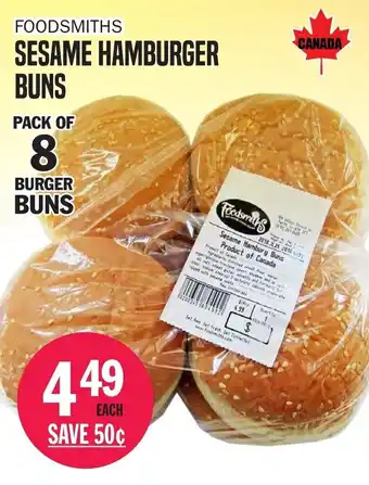 Foodsmiths Sesame hamburger offer